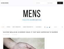 Tablet Screenshot of mensrightsedmonton.com